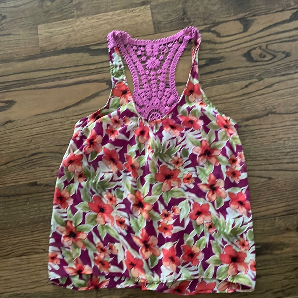 Cute floral Crochet Top